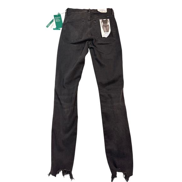 & Denim H&M Super Skinny Jeans Raw Hem Size 25 NWT - Picture 6 of 6